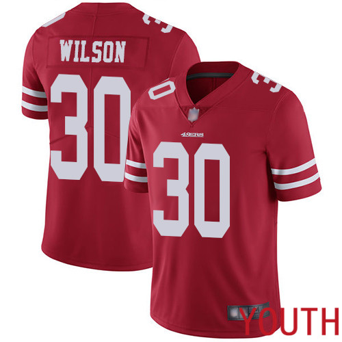 San Francisco 49ers Limited Red Youth Jeff Wilson Home NFL Jersey #30 Vapor Untouchable->san francisco 49ers->NFL Jersey